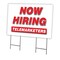 Signmission Now Hiring Telemarketers Yard Sign & Stake outdoor plastic coroplast window, C-2436-DS-TELEMARKETERS C-2436-DS-TELEMARKETERS - alternate 1